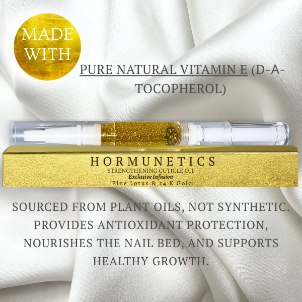 BLUE LOTUS & 24 K GOLD-STRENGTHENING CUTICLE OIL-